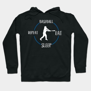 Baseball Eat Sleep Repeat Gift For Baseball Players Hoodie